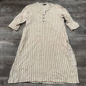Zola Yellow & White Striped Dress Size XL